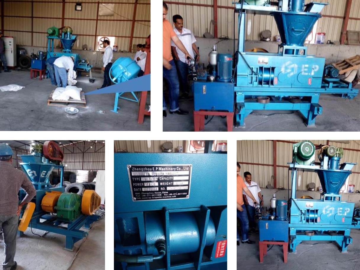 roller briquette machine